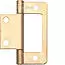 Flush Hinge Steel, Bronzed, 50mm for Inset Doors image 1