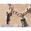 'home sweet motorhome' charm bracelet with wine bottle, wine glasses, gin bottle, cocktail, bottle opener and present charms Great gift image 6