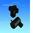 Polyplastic Window Stay Lock Fittings - Black image 1