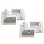 AG ABS White Solar Panel Corner Mounts x 4 image 1