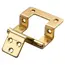 AG Double Cranked Hinge Brass image 1
