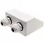 AG Twin White ABS Cable Entry Gland image 2
