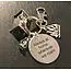 ALWAYS AT HOME WHEREVER WE ROAM KEY RING WITH TENT, LANTERN AND CAMPFIRE CHARMS image 1