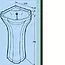 Pedestal  K864, water, sinks and showers, plastic sinks