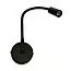 Black Flexi Spotlight with USB Port (12V / 2W / Warm White / IP20) image 1