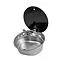 CAN Round Sink with Glass Lid 407mm Dia image 2