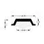 Caravan awning rail insert, light grey (Bailey type) image 2