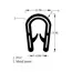 Titanfast PVC Self Grip Edging Strip - Black image 2