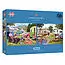 Gibsons - Caravan Outings 2 x 500 Piece Jigsaw Puzzle image 1