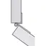 Hafele Flush Cranked Hinge in Zinc Plated Steel for 15-19mm Doors image 2