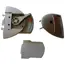Hartal Triangle L/H Complete Lock, Grey, Suits Zadi image 1