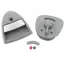 Hartal Triangle R/H Complete Lock, Grey, Suits West Alloy image 1