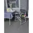 Isabella Directors Chair - Dark Grey with side table image 3