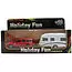 Kids Globe Die Cast Metal Holiday Fun Car & Caravan Set image 1