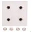 AG LED square lamp with frosted glass lens image 1