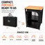 Olpro Bamboo Cooking Table - 60cm x 49cm x 82cm image 4