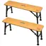 Olpro Folding Bamboo Bench - Set of Two image 1