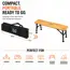 Olpro Folding Bamboo Bench - Set of Two image 4