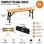 Olpro Folding Bamboo Bench - Set of Two image 2