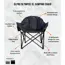 Olpro Olympus XL Camping Chair - Black and Green image 2