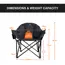 Olpro Olympus XL Camping Chair - Black and Green image 7