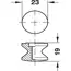 Large Push Button - Matt Silver image 2