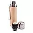 Via Mondo Vacuum Flask 0.5L Stainless Bamboo/Steel image 3