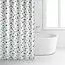 Rayen Shower Curtain White & Green Dot image 2