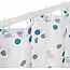 Rayen Shower Curtain White & Green Dot image 6