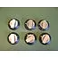 Thetford/Spinflo knobs set - satin - 6 knobs image 1