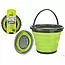 Pop! Collapsible 10 Litre Bucket with Handle - Lime/Grey image 1
