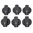 Thetford/Spinflo Plain Knobs - set of 6 (Black) image 1