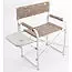 Via Mondo Aluminium Directors Chair with table (Brown) image 1