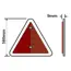 White Edged Triangle Reflector image 2