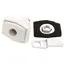 Zadi Rectangular Push Lock Off White image 1